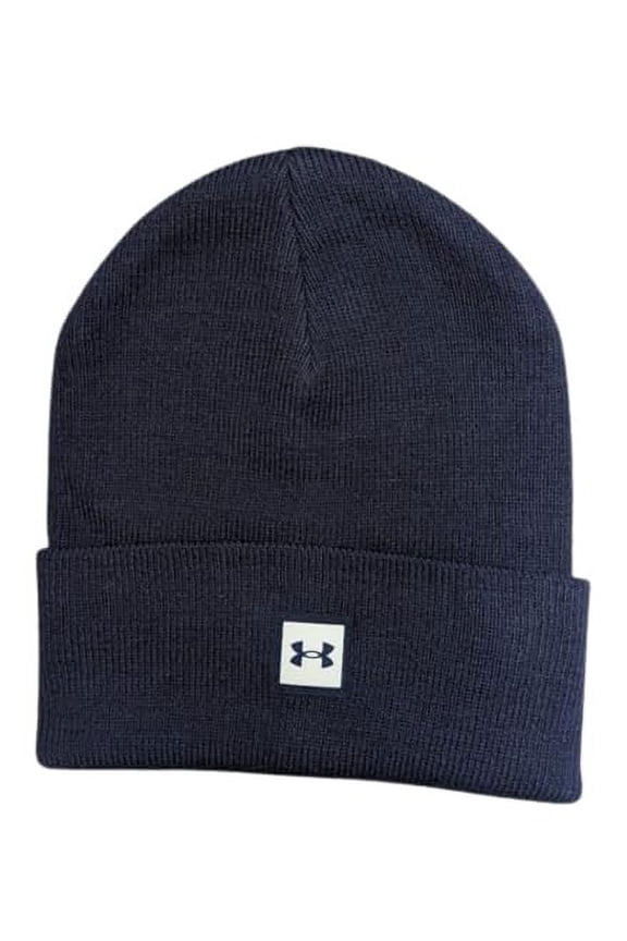 Men's UA Truckstop Knit Beanie Hat Navy Blue 1356707-411