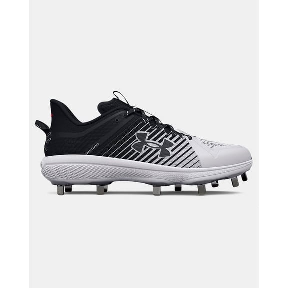 Under Armour Men's Yard Low Mt Metal Baseball Cleats Black/White Medium 13 13 Medium US/Black|White