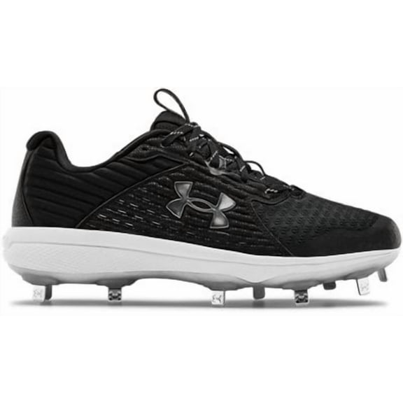 Under Armour Men's UA Yard MT Baseball Cleats Black/Black/Metallic Silver - 3022999-005