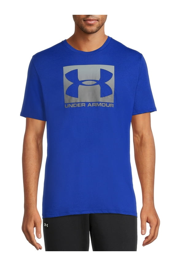 Men's and Big Men's UA Boxed Logo Sportstyle T-Shirt with Short Sleeves, Sizes up to 2XL
