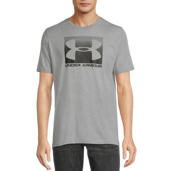 Under Armour Men's and Big Men's UA Boxed Logo Sportstyle T-Shirt with Short Sleeves, Sizes up to 2XL