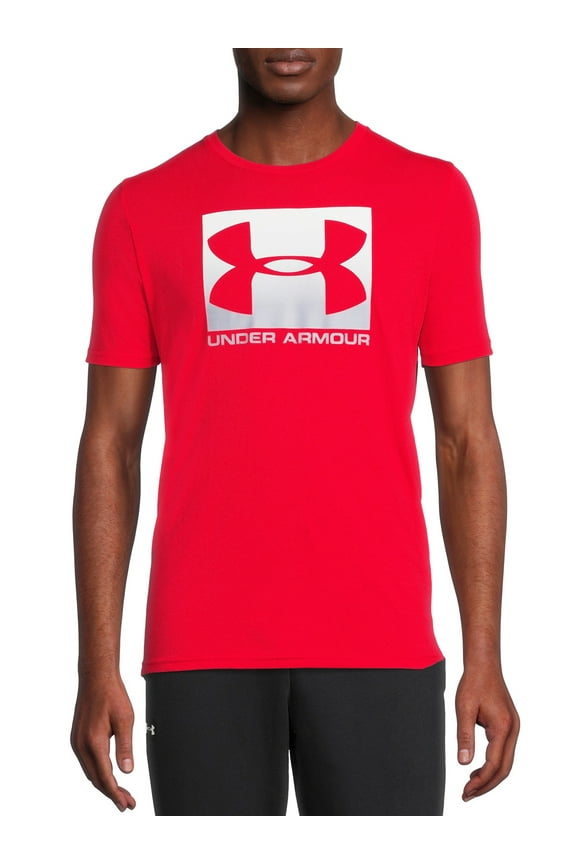 Men's and Big Men's UA Boxed Logo Sportstyle T-Shirt with Short Sleeves, Sizes up to 2XL