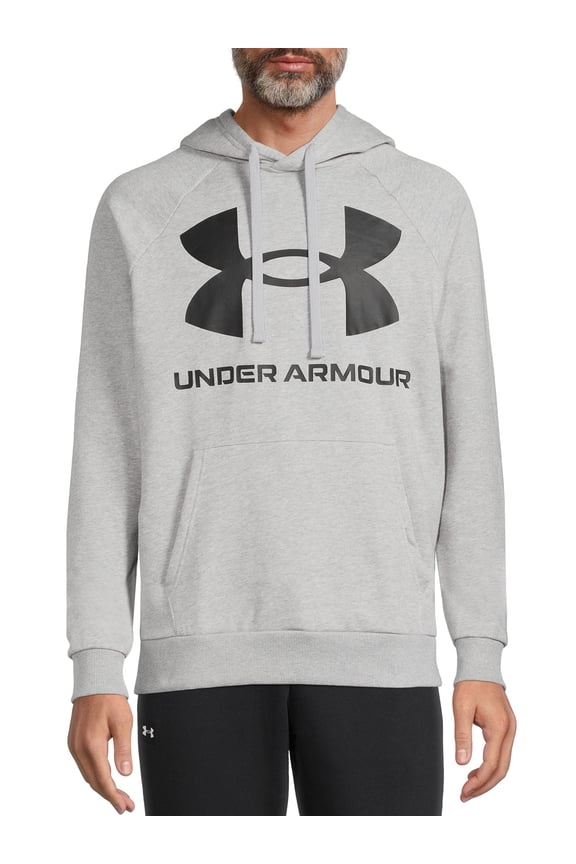 Men's and Big Men's UA Rival Fleece Big Logo Hoodie, Sizes up to 2XL