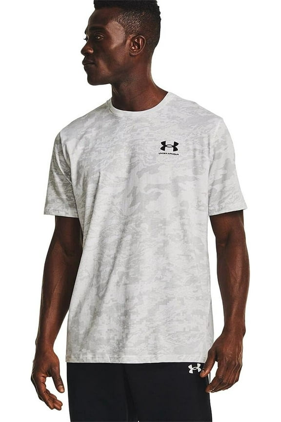 Mens ABC Camo Short-Sleeve T-Shirt White 100/Mod Gray Medium
