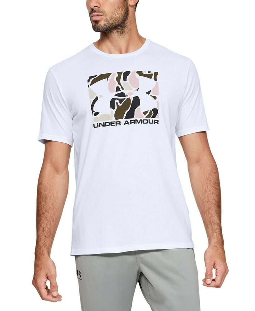 Under Armour Mens Boxed Sportstyle Camo Fill T-Shirt,White,2XL
