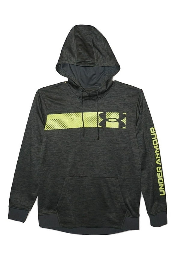 Mens CG Loose Fit Bar Logo Hoodie Baroque Green Heather Large