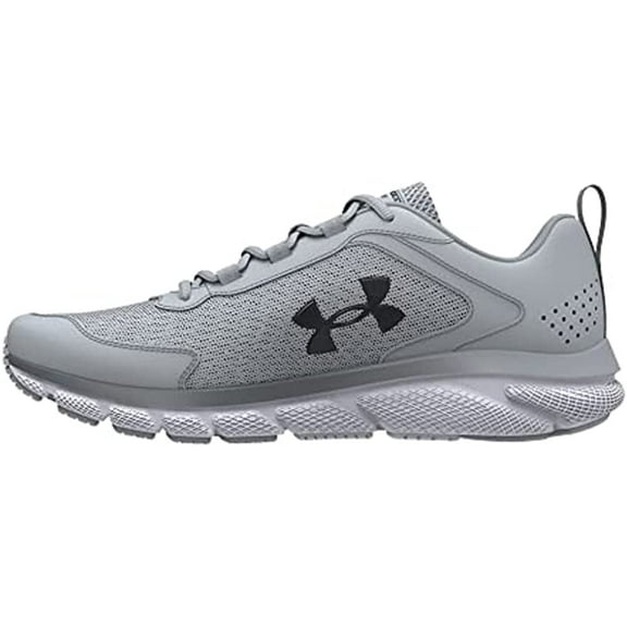 Under Armour Men's UA Charged Assert 9 Wide (4E) Running Shoe Mod Gray/White/White - 3024857-101