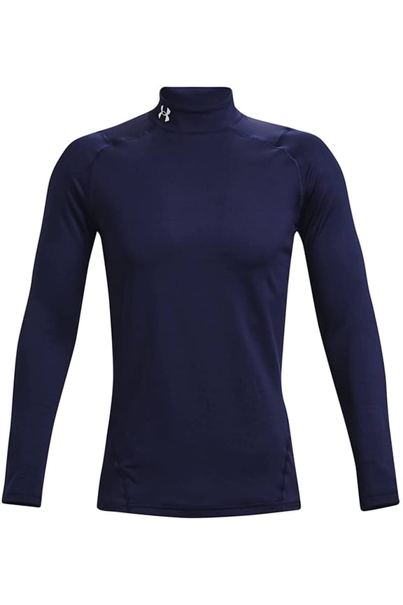 Mens ColdGear Fitted Mock 3X-Large Midnight Navy 410/White