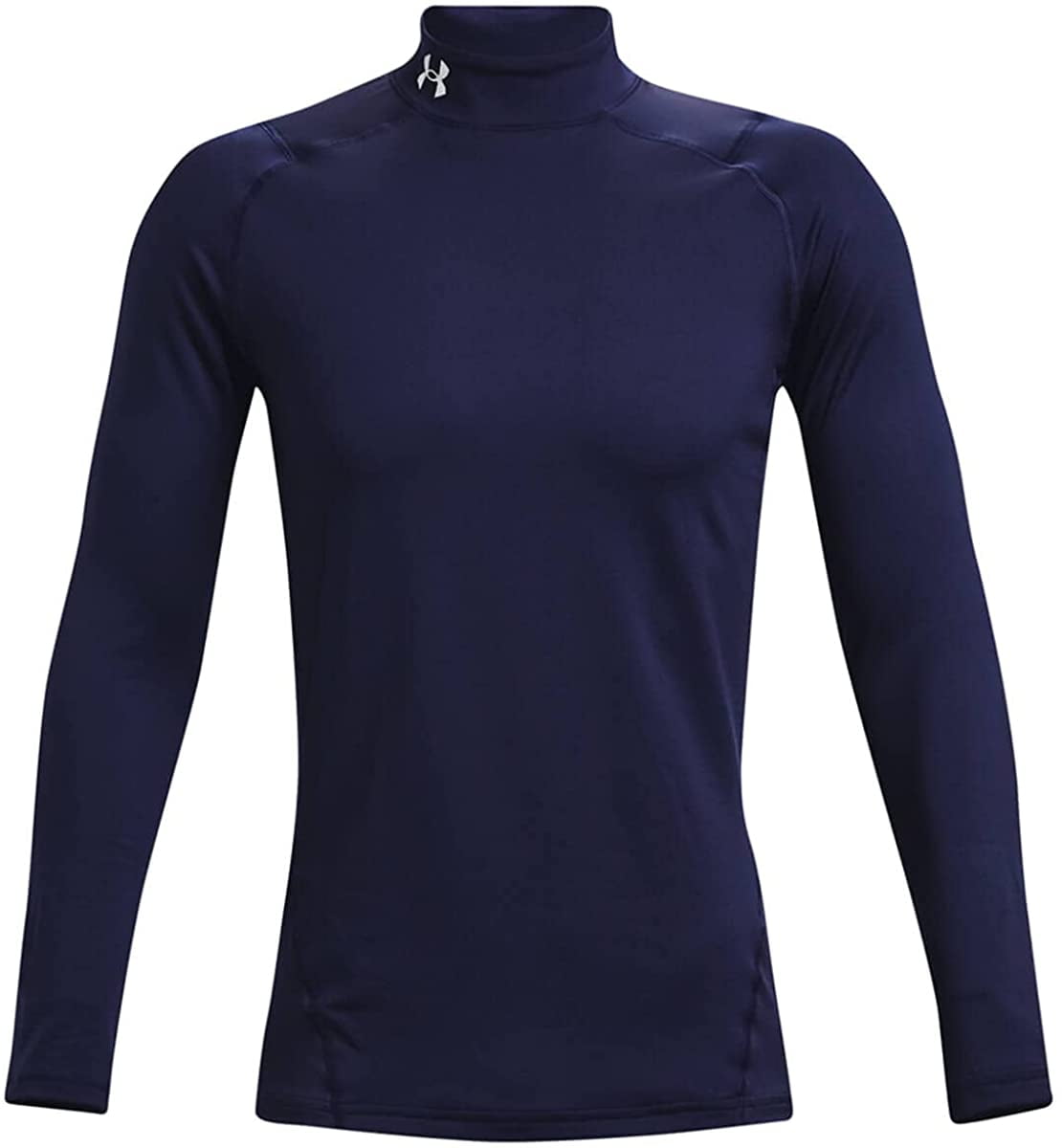 Under Armour Mens ColdGear Compression Mock Maroon 609/White Under Armour Mens ColdGear Compression Mock Maroon 609/White