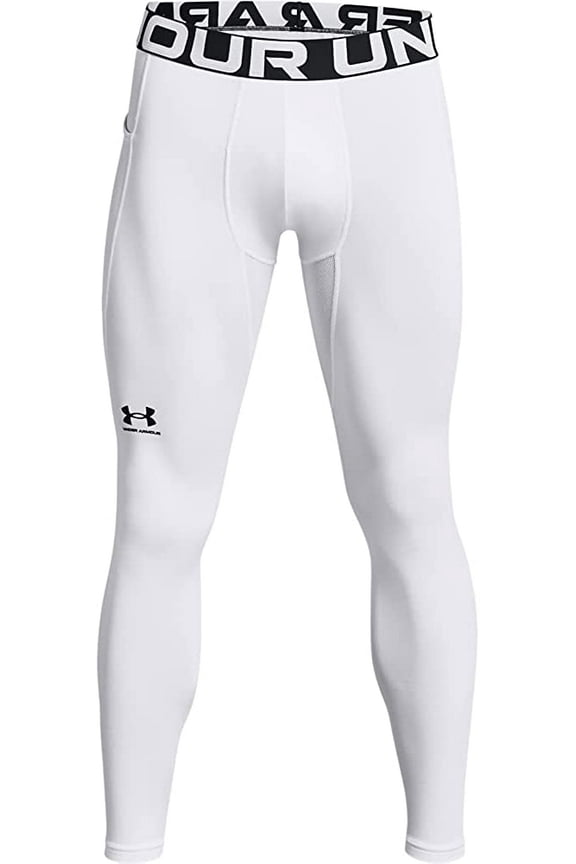 Mens ColdGear Leggings White 100/Black XX-Large