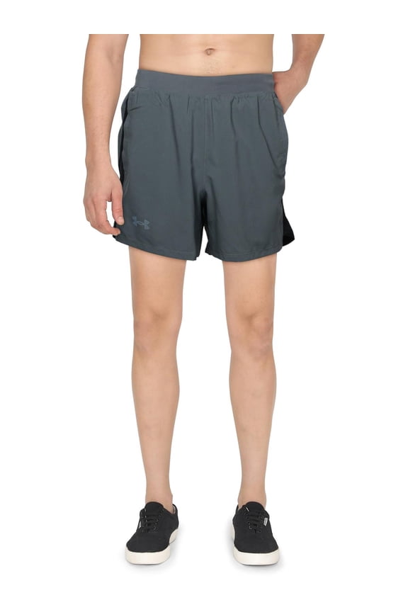 Mens Fitness Workout Shorts Gray M