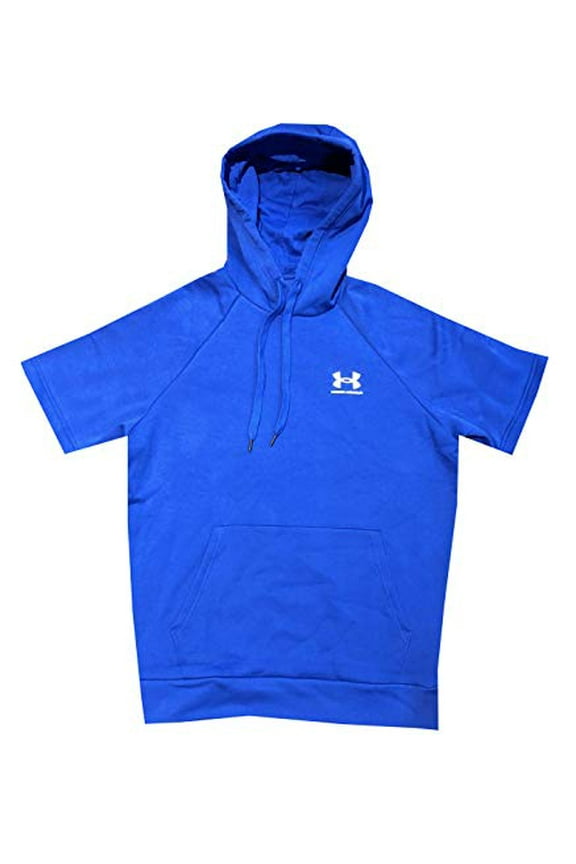 Mens Fleece ColdGear Short Sleeve Hoodie S 1357450-400
