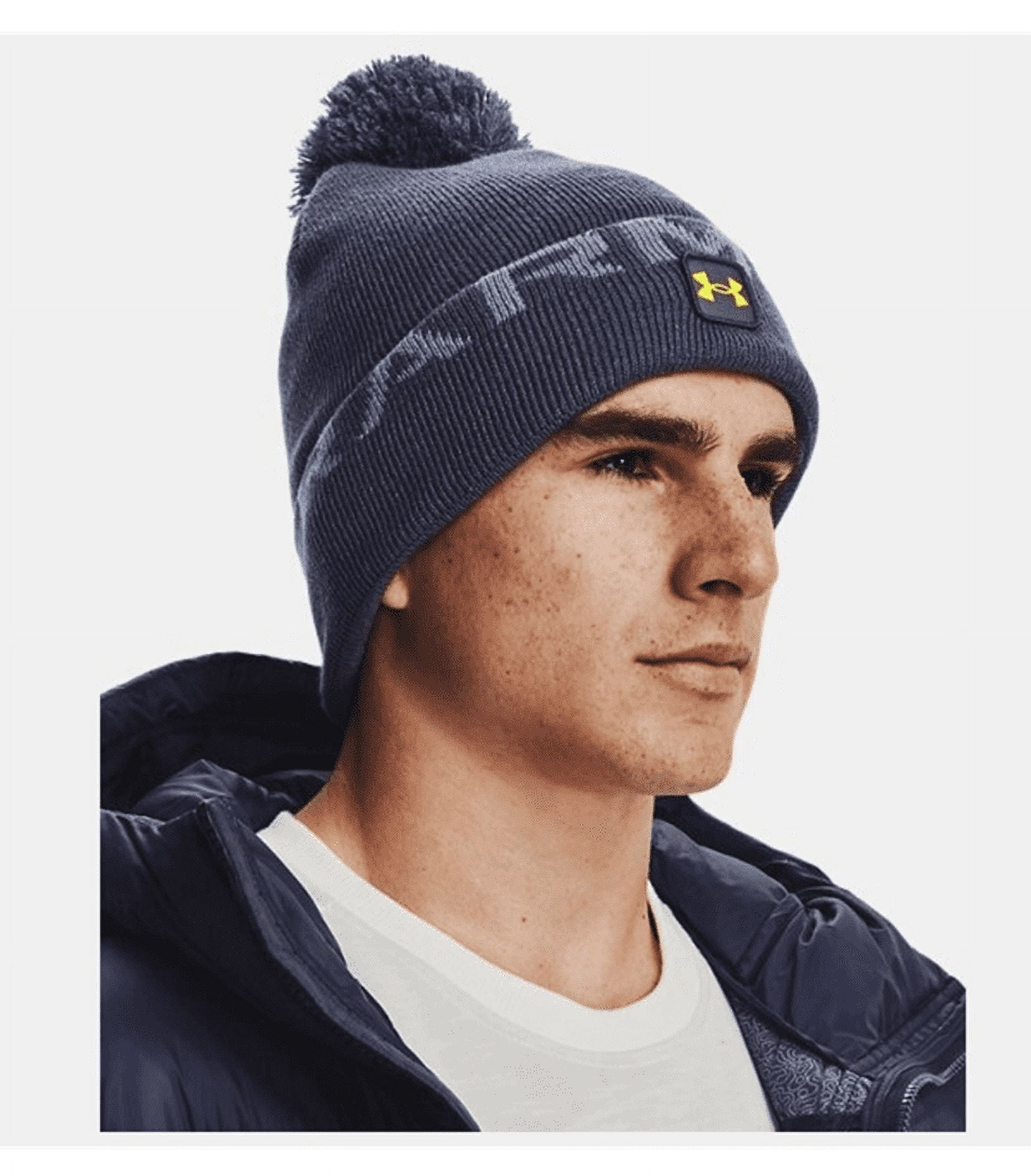 Under Armour Mens Halftime Fleece Pom Beanie 