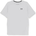 thumbnail image 1 of Under Armour Mens HeatGear Compression Short-Sleeve T-Shirt Mod Gray 011/Black Medium, 1 of 6