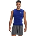 thumbnail image 1 of Under Armour Mens HeatGear Compression Sleeveless T-Shirt Royal Blue 400/White 3X-Large, 1 of 7