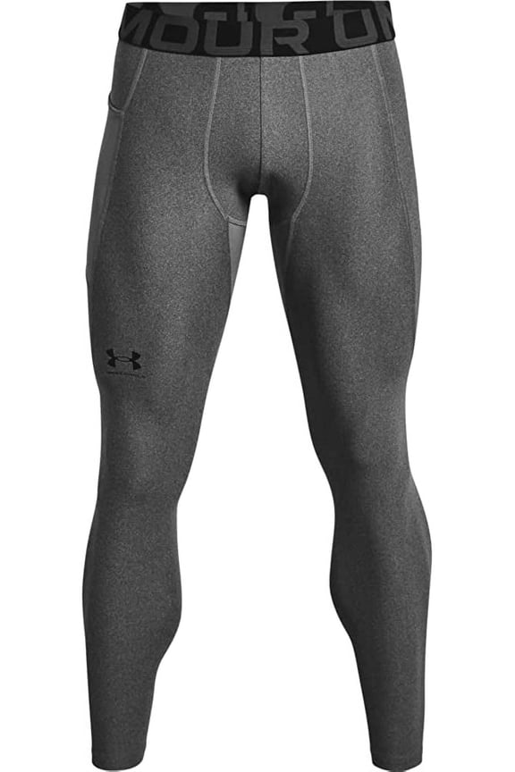 Mens HeatGear Leggings Carbon Heather 090/Black X-Large