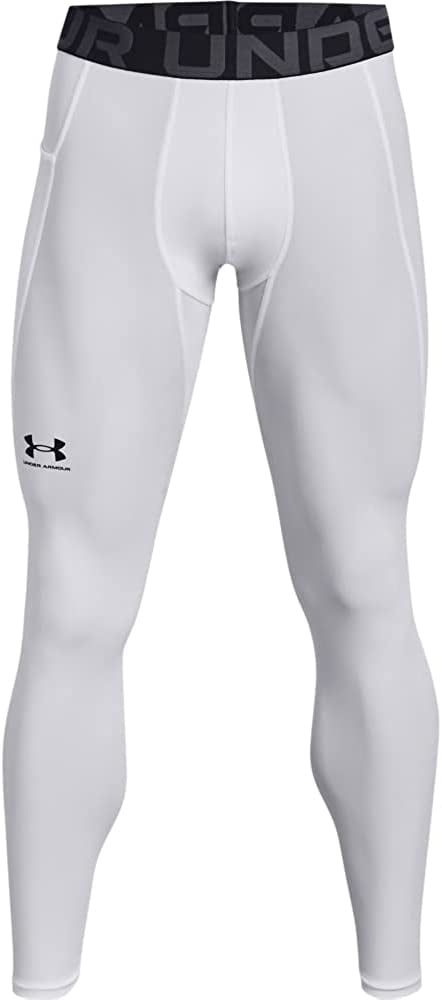 White 3XL Mesh Polyester Spandex Training Leggings