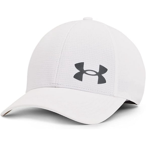 Under Armour Mens Iso-chill ArmourVent Fitted Baseball Cap White 100/Pitch Gray X-Large-XX-Large