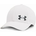 thumbnail image 1 of Under Armour Mens Iso-chill ArmourVent Fitted Baseball Cap White 100/Pitch Gray X-Large-XX-Large, 1 of 3