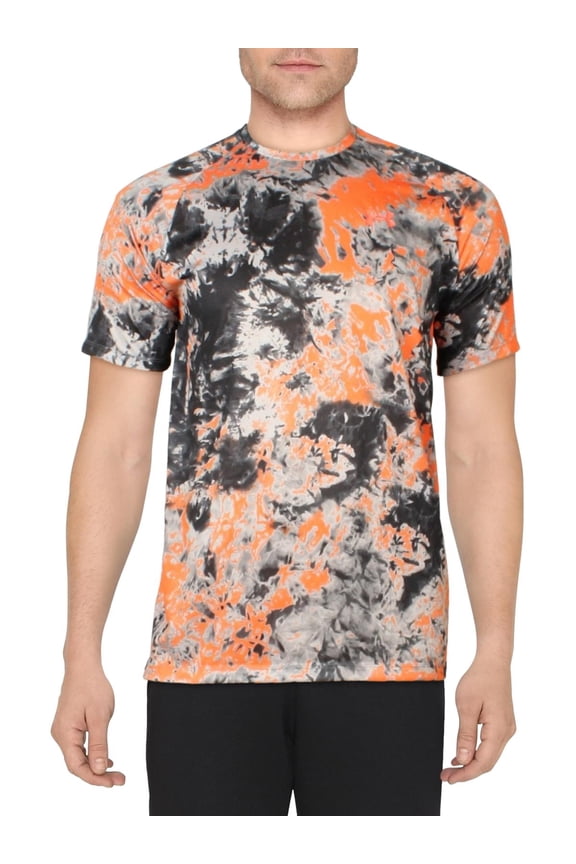 Mens Loose Fit Performance Shirts & Tops Orange M