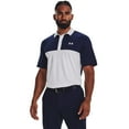 thumbnail image 1 of Under Armour Mens Perf 3.0 Color Block Polo White/Navy M, 1 of 4
