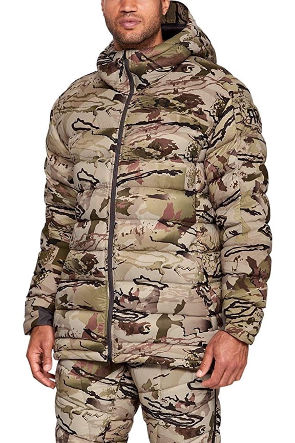 Mens Ridge Reaper Alpine Ops Parka Jacket Ua Barren Camo 999/Black Large