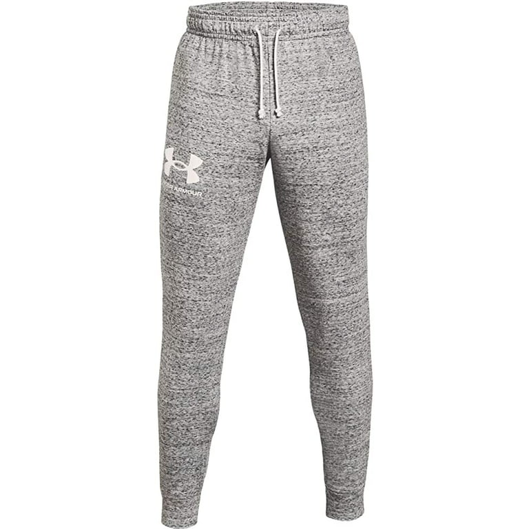 Under Armour Rival Cotton Joggers Pitch Gray/Onyx White 1357107-012 - Free  Shipping at LASC