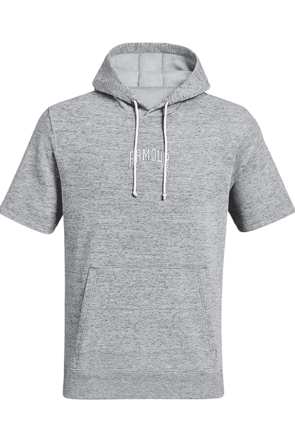 Mens Rival Terry Short Sleeve Graphic Hoodie Large