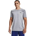 thumbnail image 1 of Under Armour Seamless Short Sleeve T-shirt, Mod Gray 011/Black, X-Large, 1 of 6