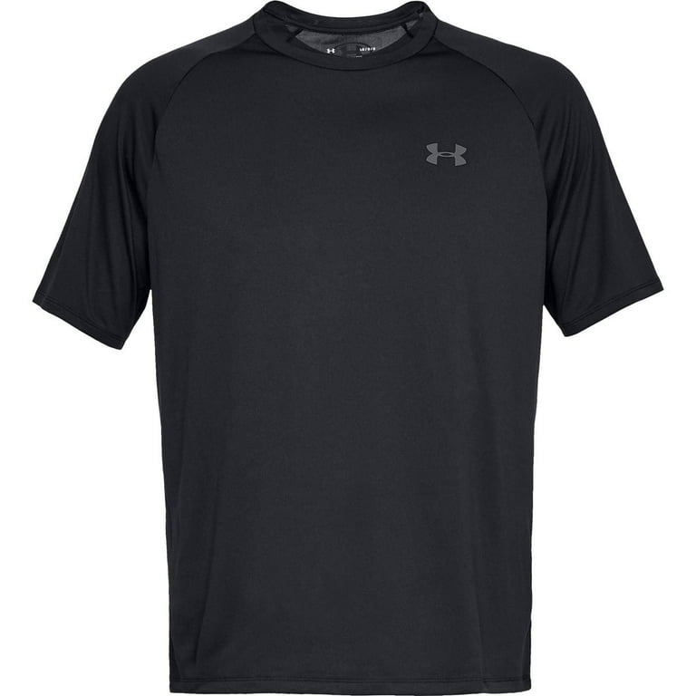 (取寄) アンダーアーマー メンズ Ua テック ショート スリーブ ティー Under Armour men  UA Tech Short Sleeve Tee Black/Graphite Under Armour Mens Short Sleeve Tech Tee Black | Graphite XS