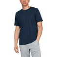 thumbnail image 1 of Under Armour Mens Sportstyle Left Chest Short Sleeve T-shirt Academy Blue 408/Black 3X-Large Tall, 1 of 4