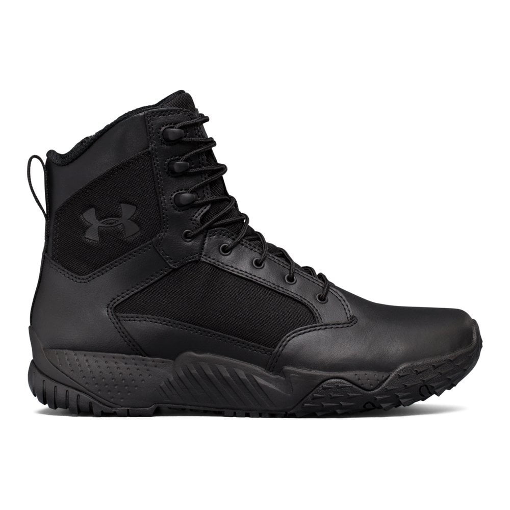 Under Armour Mens Stellar Tac Side Zip Sneaker Adult Black Black Black 8.5 M US