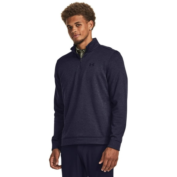 Under Armour Mens Storm SweaterFleece Quarter Zip, (410) Midnight Navy / / Midnight Navy, Large
