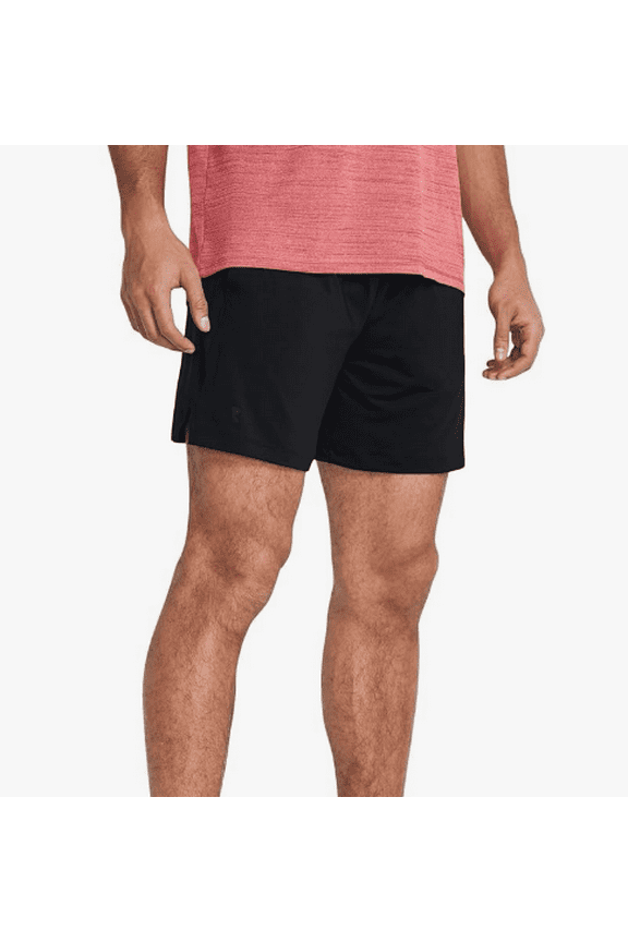 Mens Tech Vent 6-Inch Shorts - Ultra-Breathable XXL Black-Black