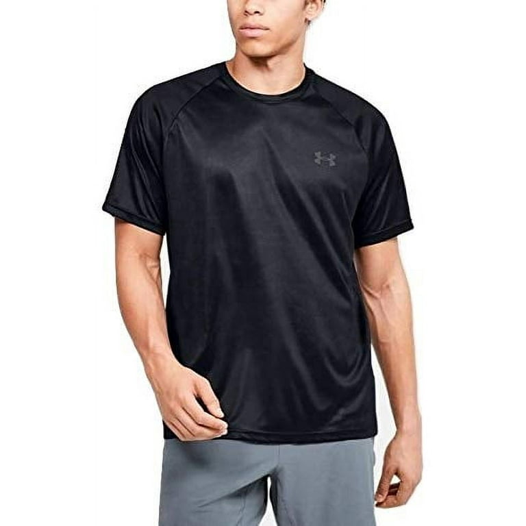 Under Armour Mens UA Velocity Short Sleeve Shirt Large Black