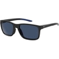 thumbnail image 1 of Under Armour Mens Ua 0006/S Round Sunglasses Black/Blue 58 Millimeters, 1 of 8