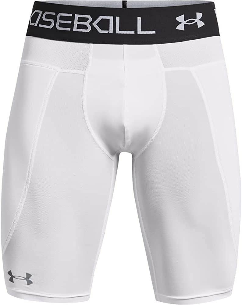 Under Armour Mens Utility Sliding Shorts 21 White 100/Mod Gray X