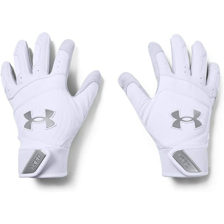 Under Armour Mens Yard 20 Baseball Gloves White 100/Steel XX-Large