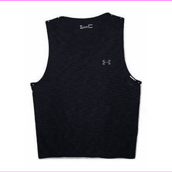 Under Armour Muscle Fitted Tank Top (S) Black Heather