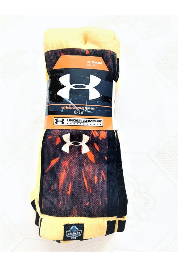 NFL Combine Performance Crew Socks, Size Extra Large, Yellow