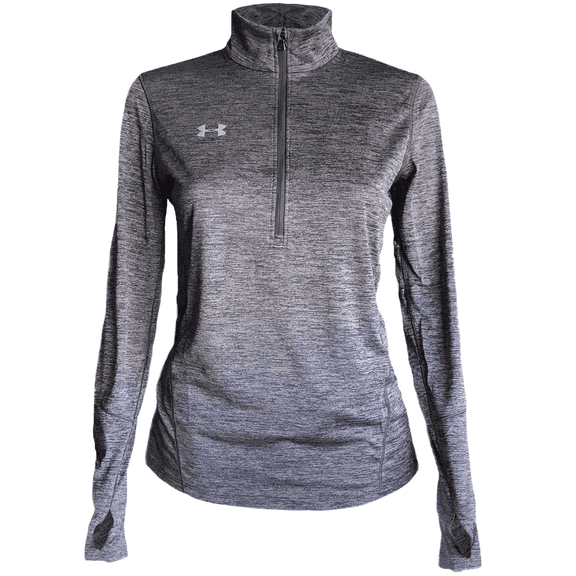 Under Armour Novelty Women's 1/2 ZIP, Light Grey, X-Small