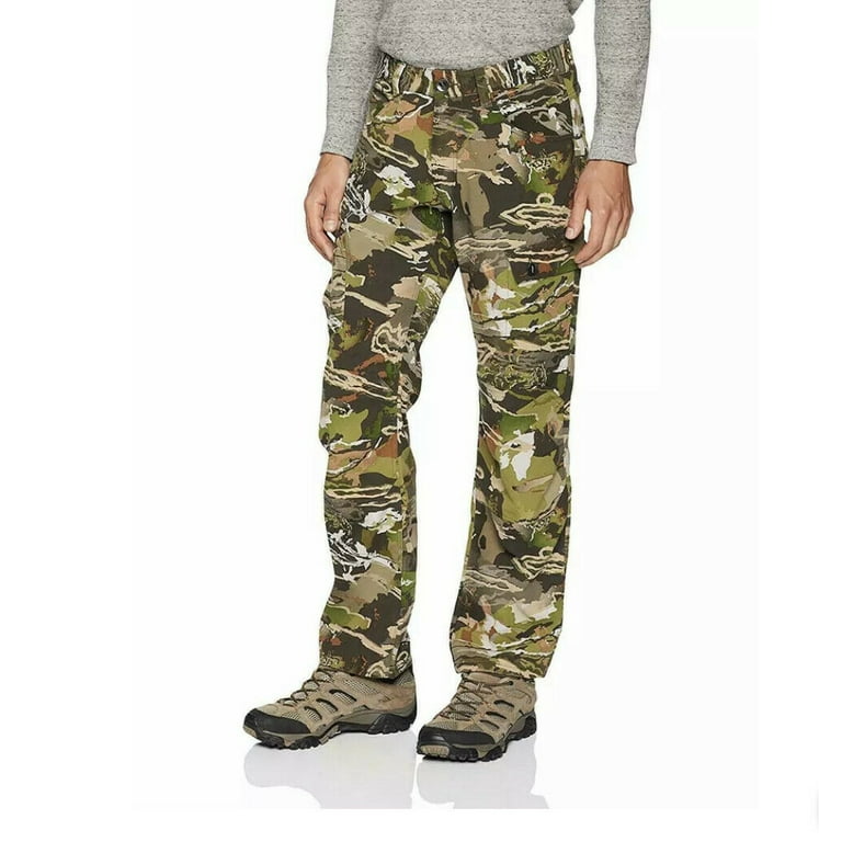 Under Armour Pants Forrest Green Camo Hombres Hunting Fishing UA Men's Size