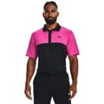 thumbnail image 1 of Under Armour Perf 3.0 Color Block Polo Black/Rebel Pink M, 1 of 4