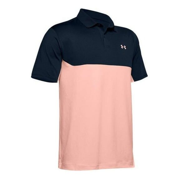 Under Armour Perf Polo 2.0 Colorblock Academy/PEACH - MD