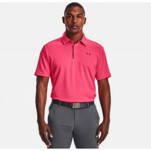 Under Armour Pink Shock Tech Polo - Mens Polo - 1290140-683
