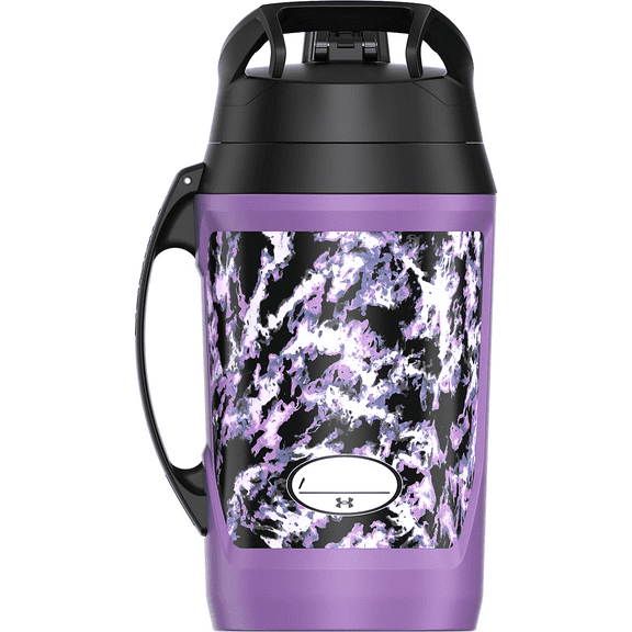 Under Armour Playmaker Jug 64 Oz. Water Bottle, Purple Dyed Map