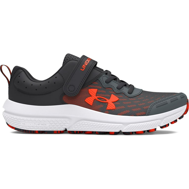 Under Armour Preschool Assert 10 AC Wide Kids Running Shoes Color Gray Fire Size 12 Walmart