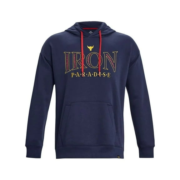 Under Armour Project Rock Rival Hoodie 1380115 410 (Navy/L/Men's)