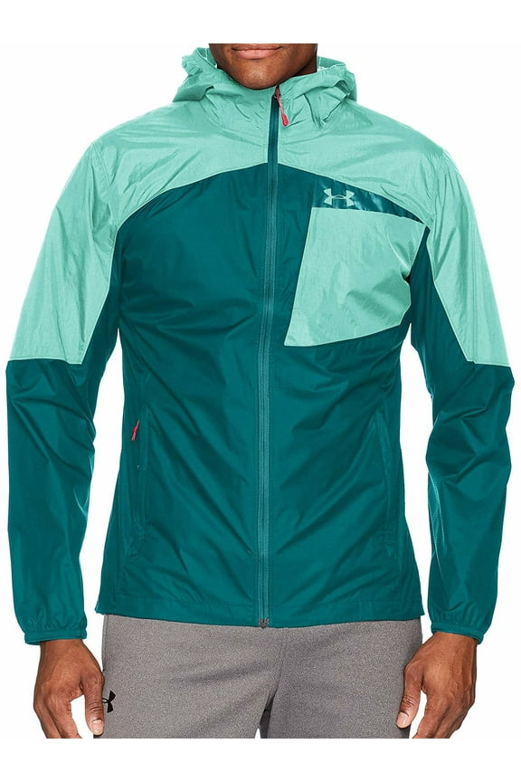 Scrambler Hybrid Mens Color Block Jacket (2XLarge, Tourmaline Teal)
