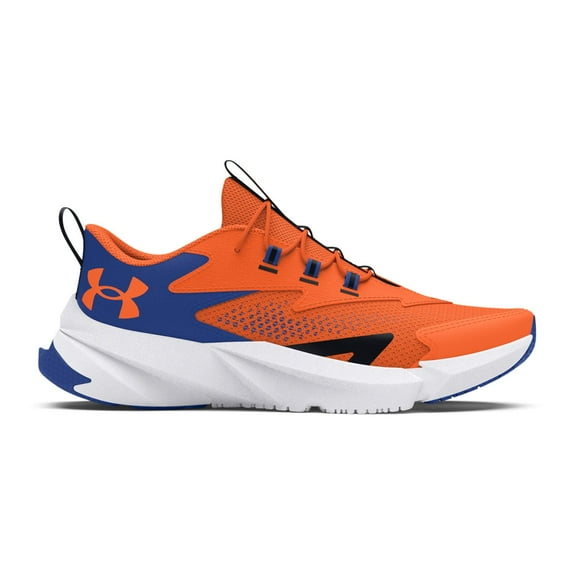 Under Armour Scramjet 6 AL Little Kid Boys' Running Shoes Color: Orange Blue Size: 2